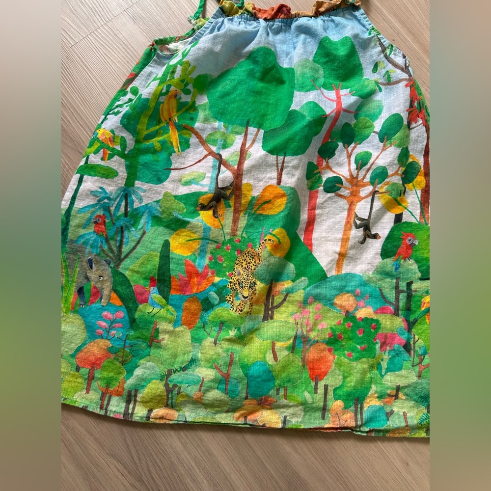 Fabula jungle cotton dress colorful 6 kids farm Rio - Picture 2 of 8